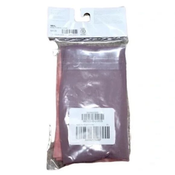 Athleta Made to Move NEW Bandana Gaiter Face Mask Set - Size M / L Pink Purple - Picture 5 of 6